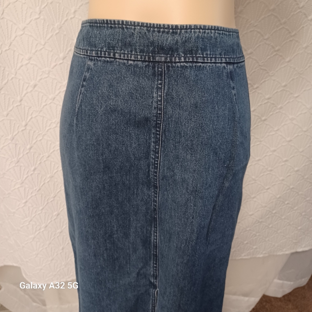 Ralph Lauren Blue Maxi Pencil Skirt for Work Size 14 - Picture 9 of 15